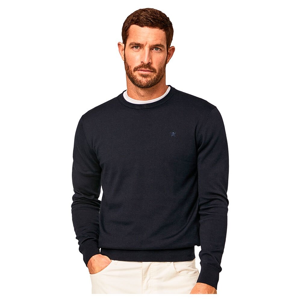 

Свитер Hackett Silk Crew Neck, синий