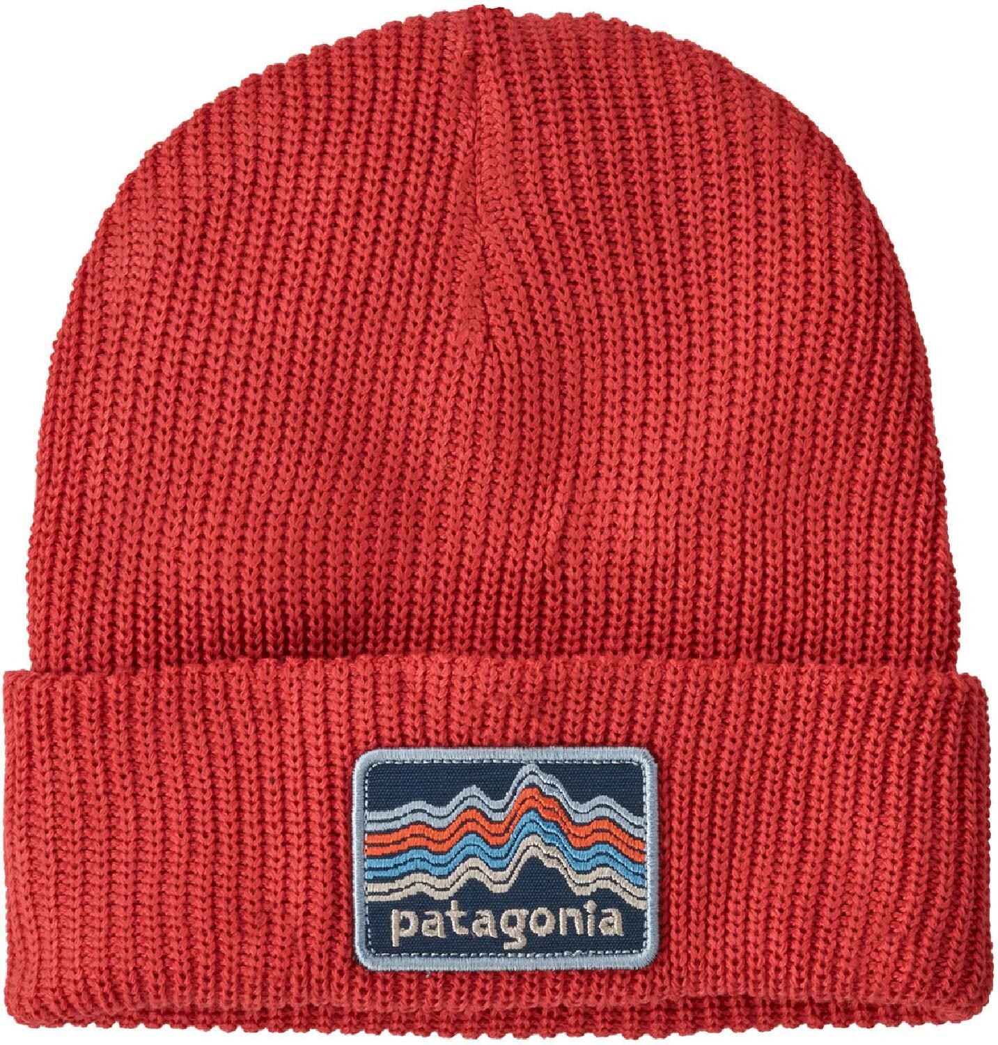 

Шапка-бини с логотипом - Детская Patagonia, красный
