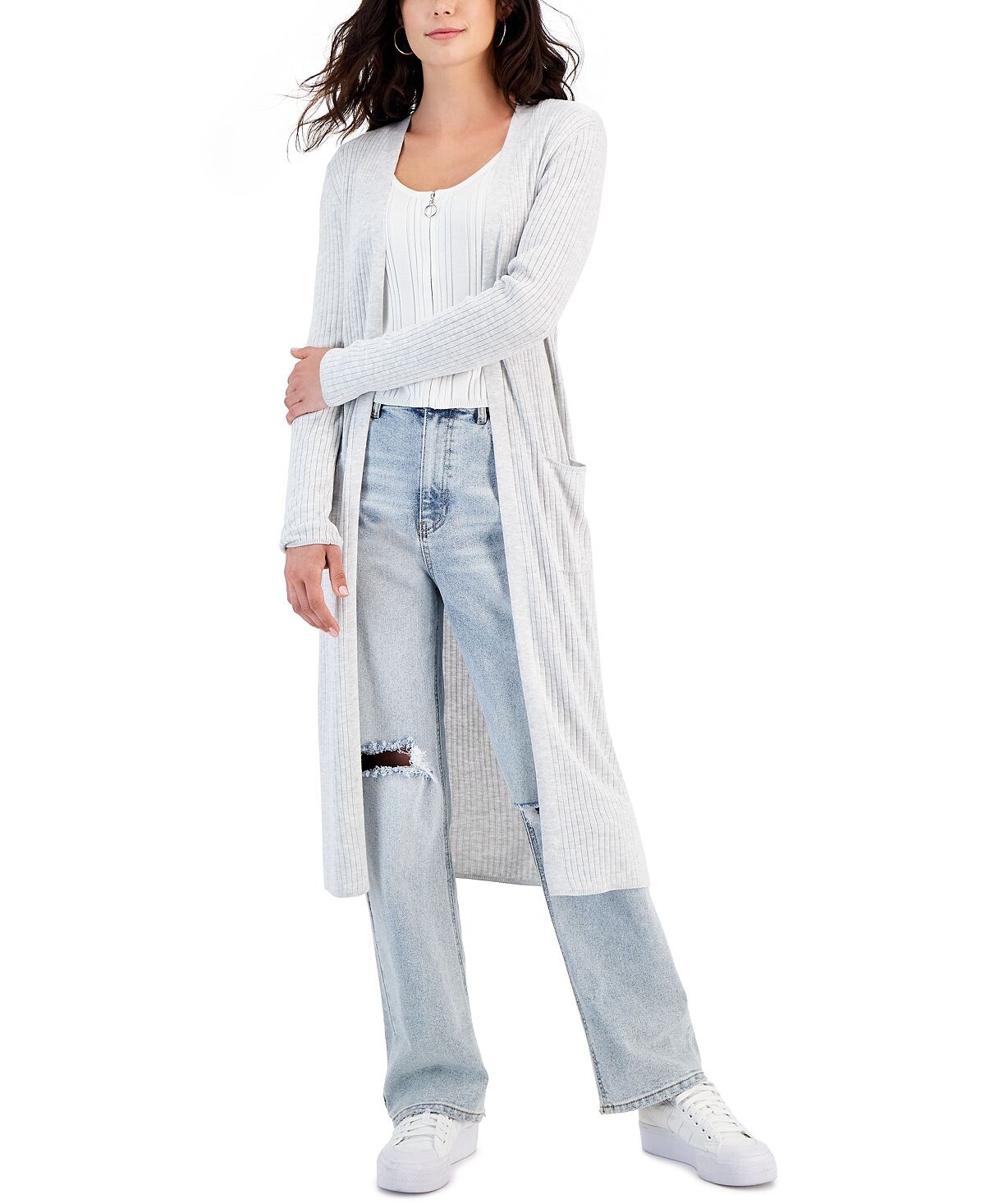 

Детский кардиган в рубчик Duster Hippie Rose