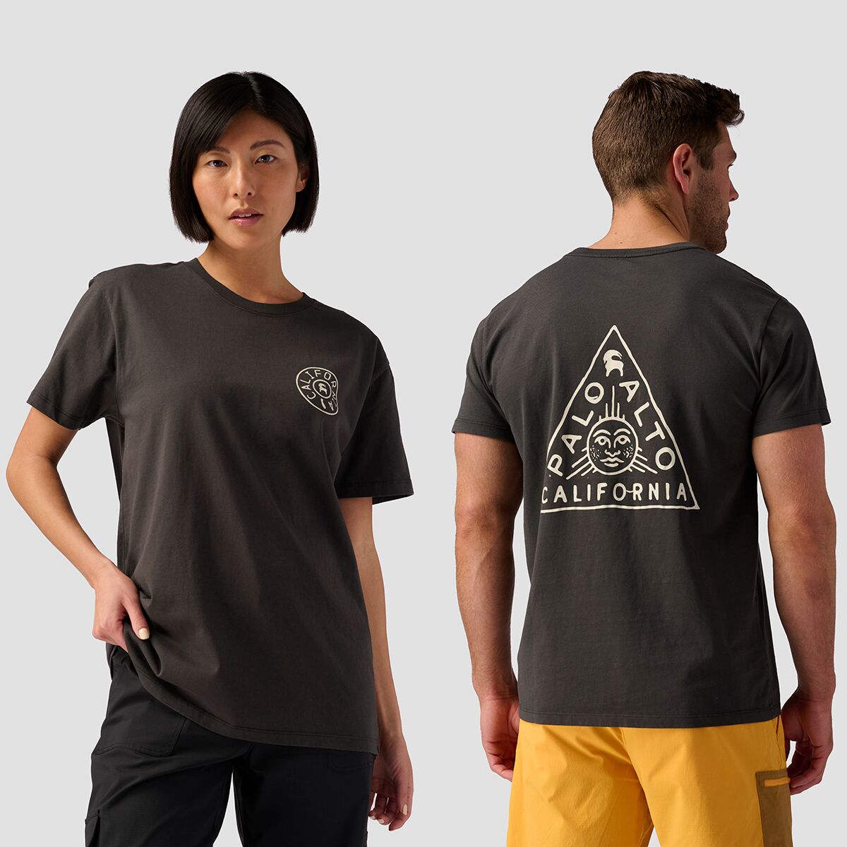 Футболка с пирамидой пало-альто Backcountry, черный футболка с пирамидой пало альто backcountry синий