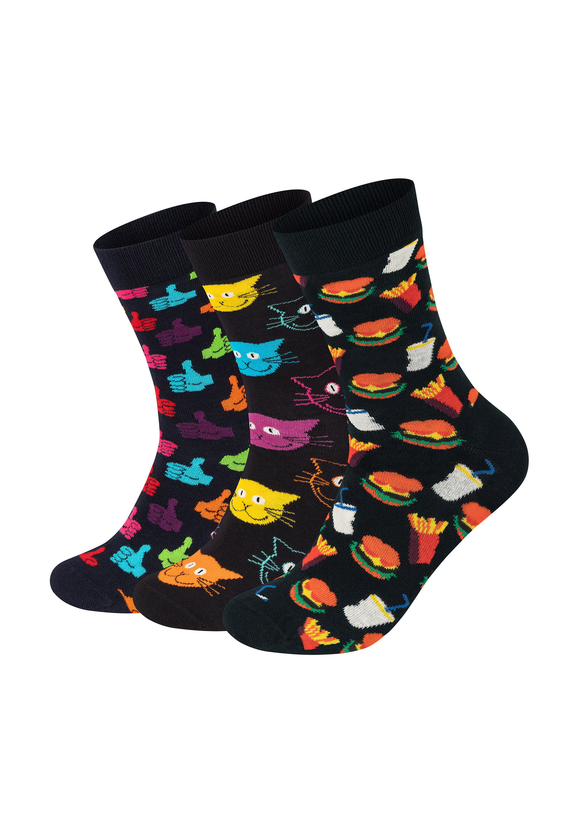 носки happy socks носки hot dog dog Носки Happy Socks Hamburger Dog Thumbs up, цвет multi_coloured