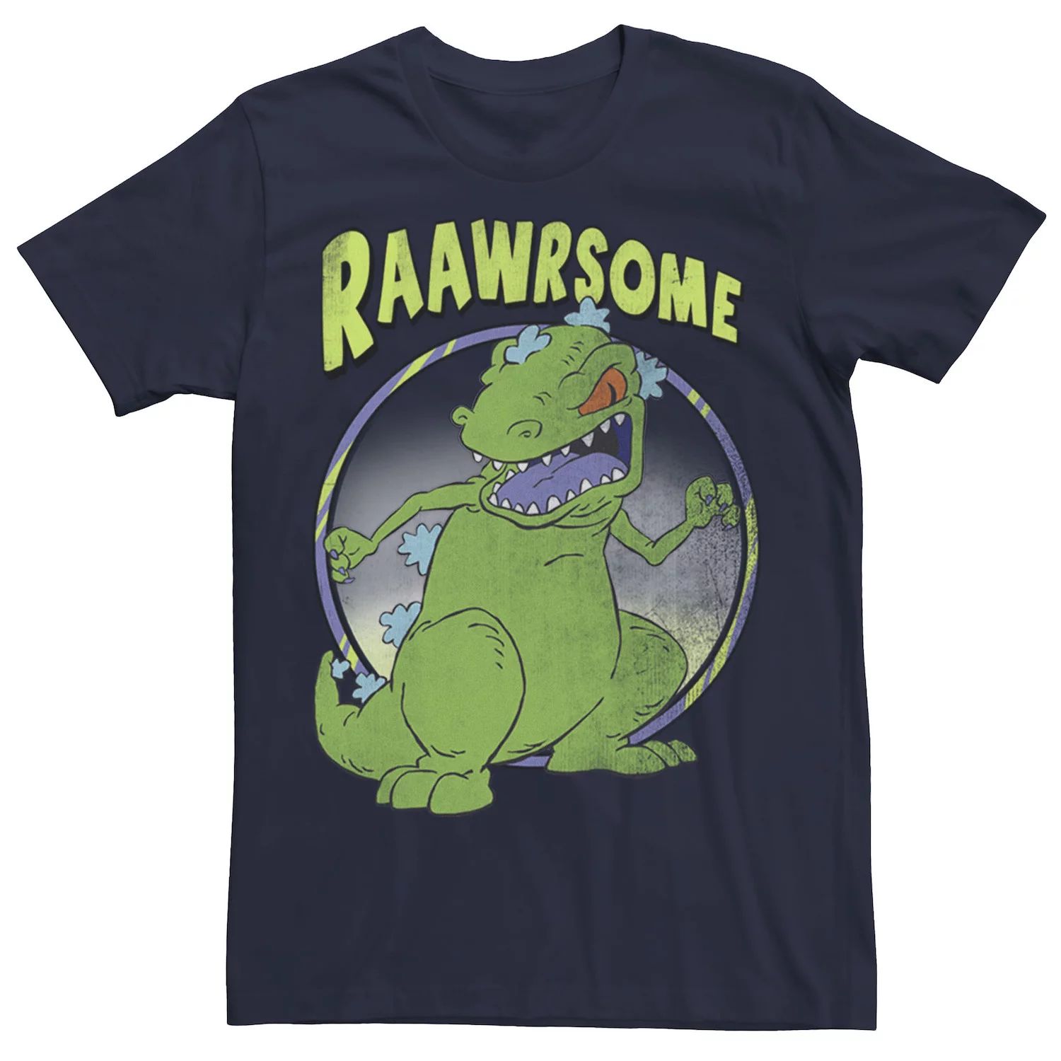 Мужская футболка RugRats Reptar Raawrsome Licensed Character