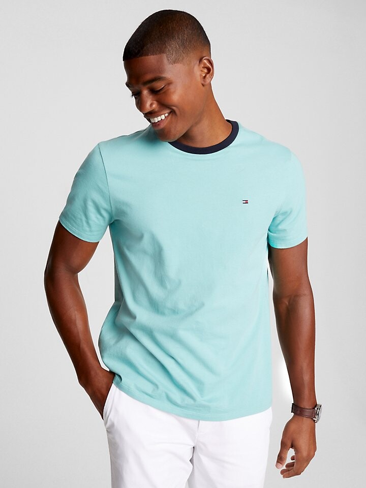 

Однотонная футболка Ringer Tommy Hilfiger