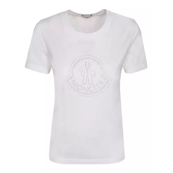 

Футболка logo t-shirt made of cotton Moncler, белый