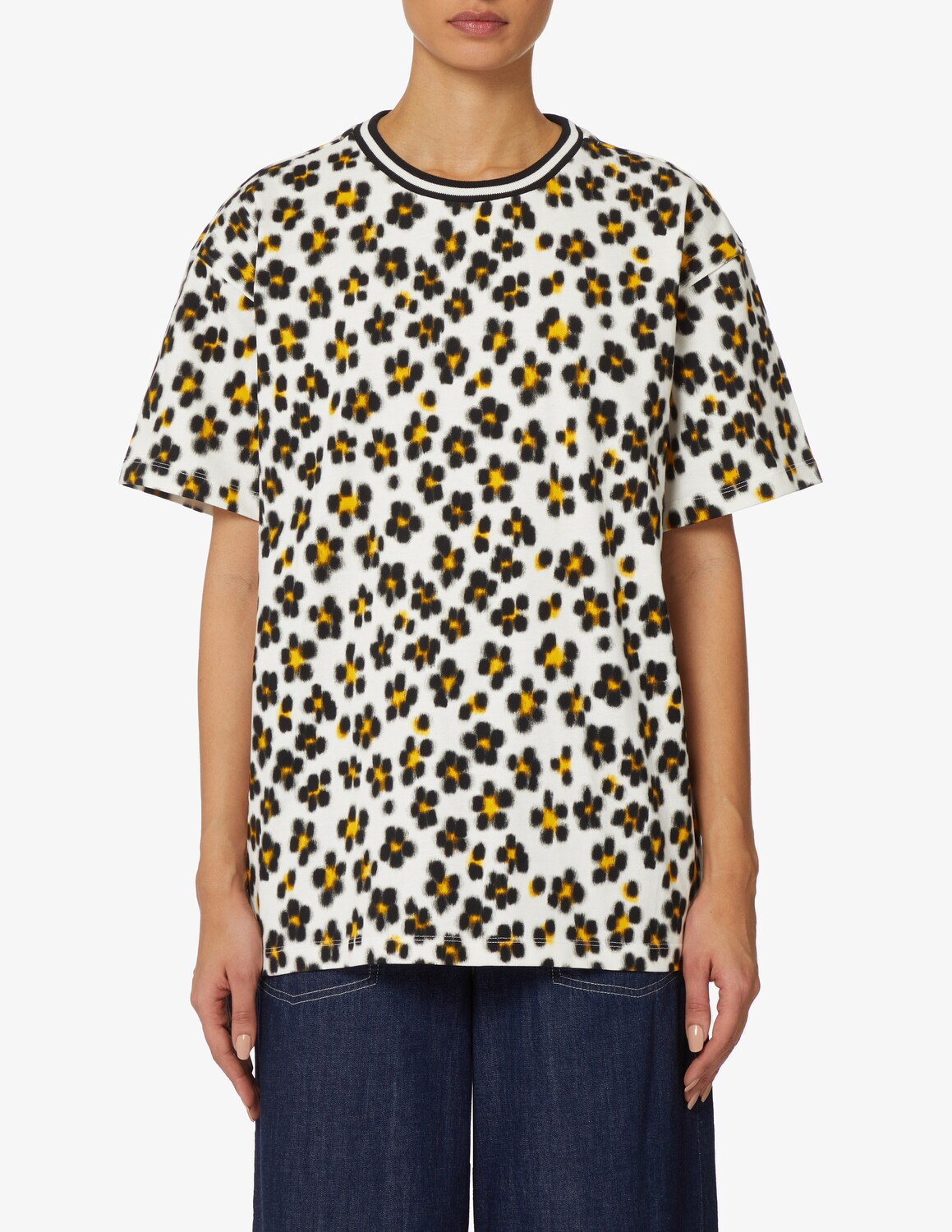 

Хлопковая футболка оверсайз Kenzo, белый