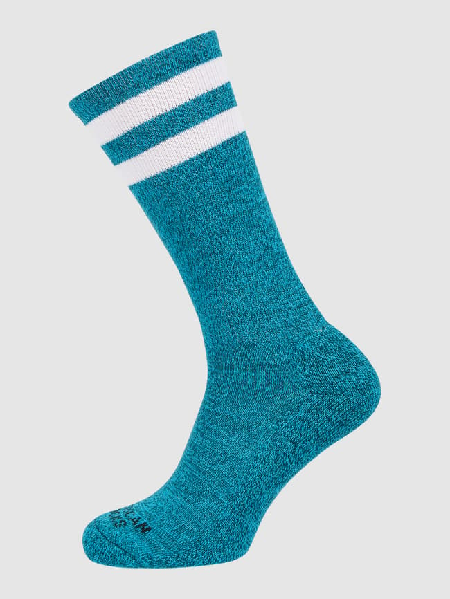 цена Носки с контрастными полосками American Socks, бирюзовый
