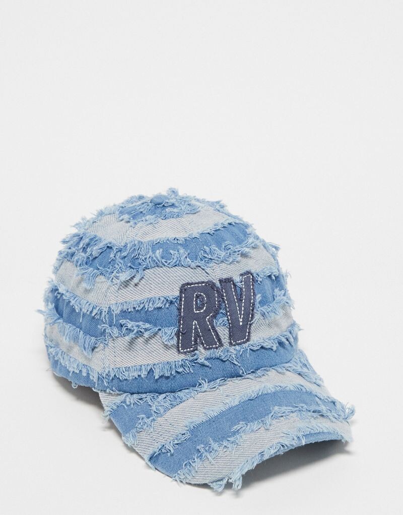 

Reclaimed Vintage Unisex – Y2K – Джинсовая бейсболка с потертостями