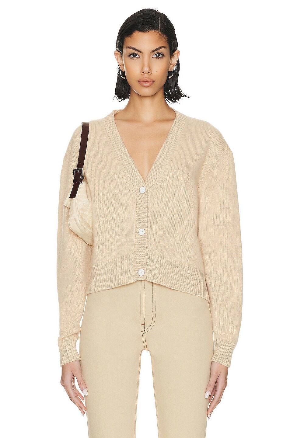 

Кардиган The Elder Statesman Tes Boxy, хаки