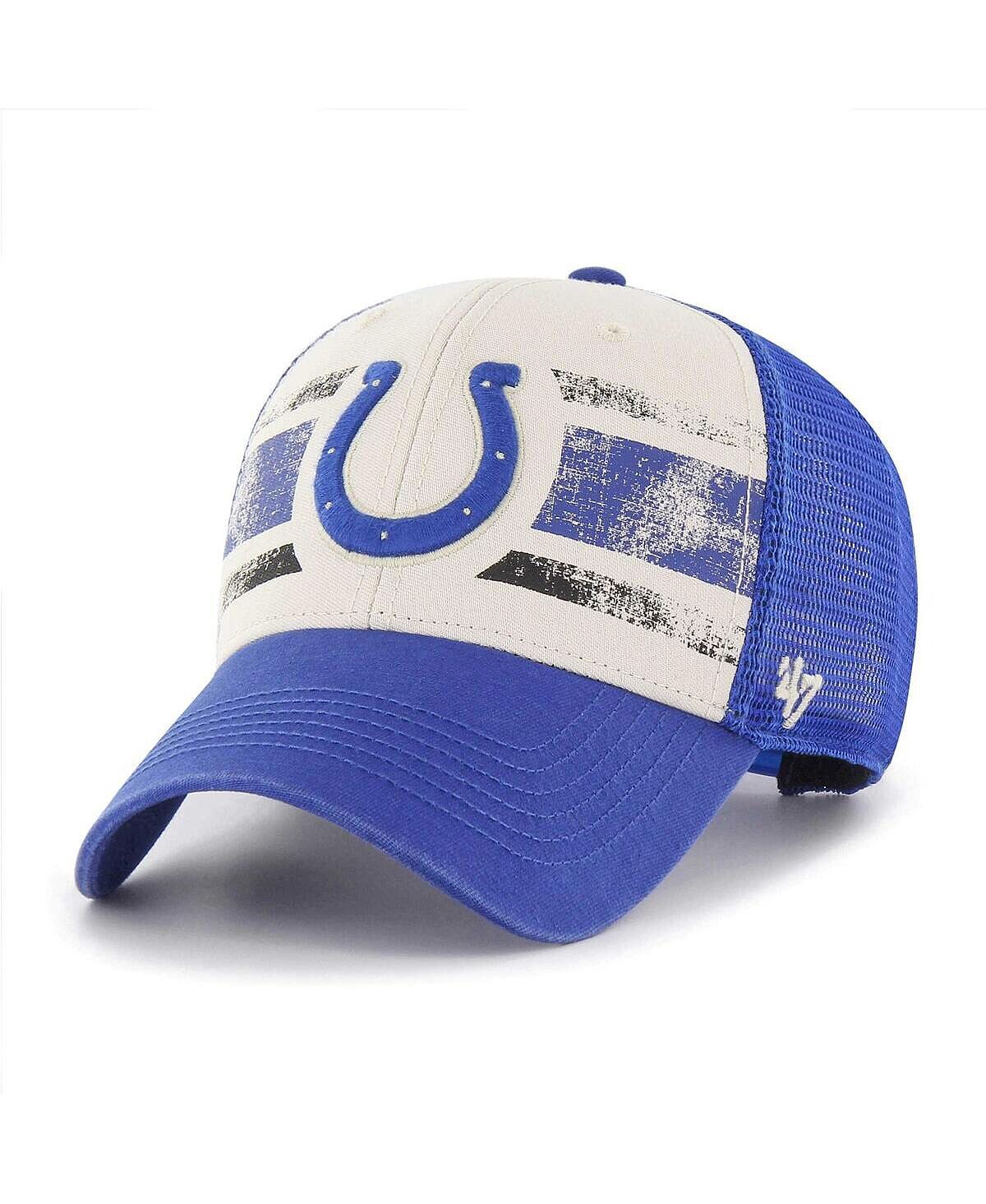 

Мужская кремовая регулируемая кепка Indianapolis Colts Breakout MVP Trucker '47 Brand