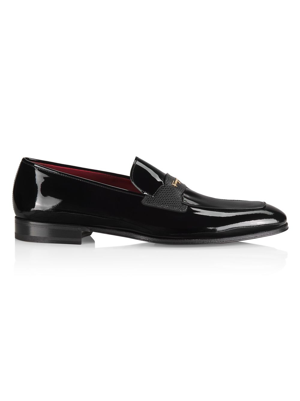 

Мокасины Giuffre из лакированной кожи с логотипом FERRAGAMO, неро