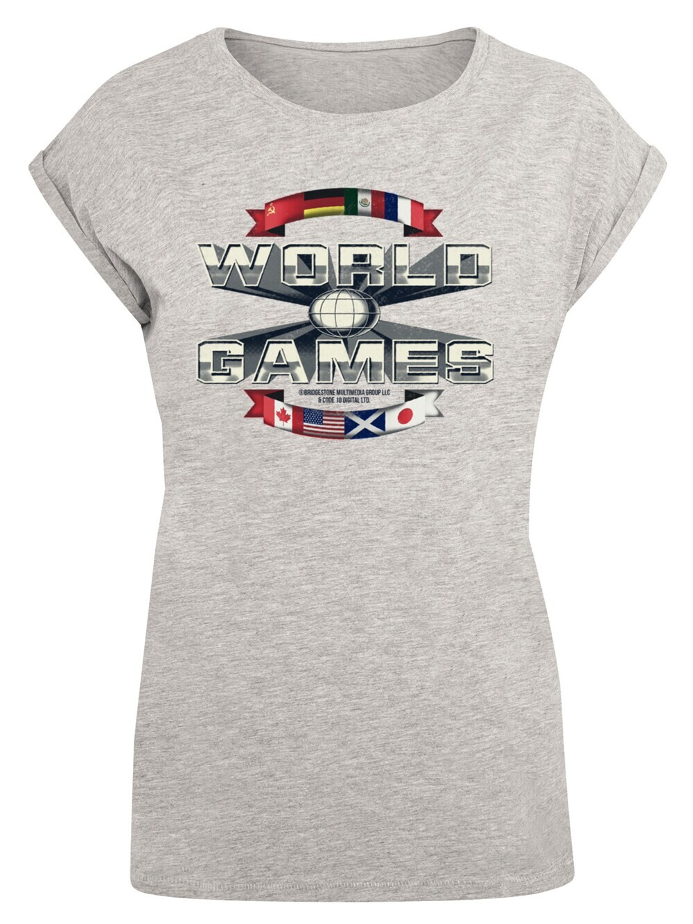 

Рубашка F4Nt4Stic Retro Gaming World Games, пестрый серый