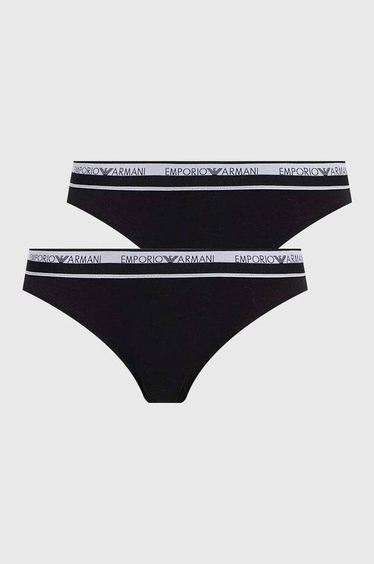 

Бразильские трусы, 2 шт. Emporio Armani Underwear, черный