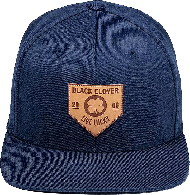 бейсболка black clover premium clover 110 цвет black clover azure Шляпа с плоскими полями Black Clover + кожаной нашивкой Rawlings