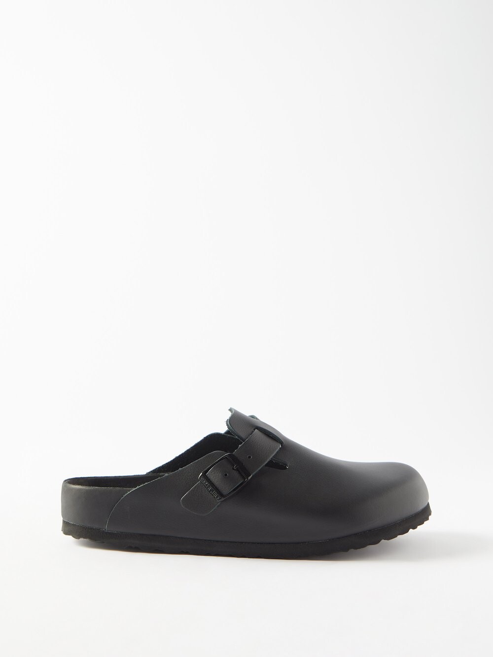 

Бостонские кожаные сабо Birkenstock, черный