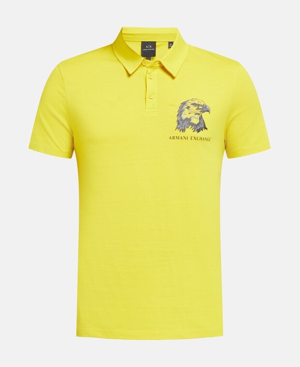 

Рубашка поло Armani Exchange, желтый