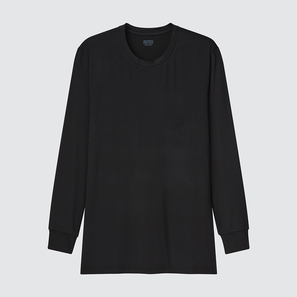 

Мужская футболка Uniqlo HEATTECH утепленная, черный