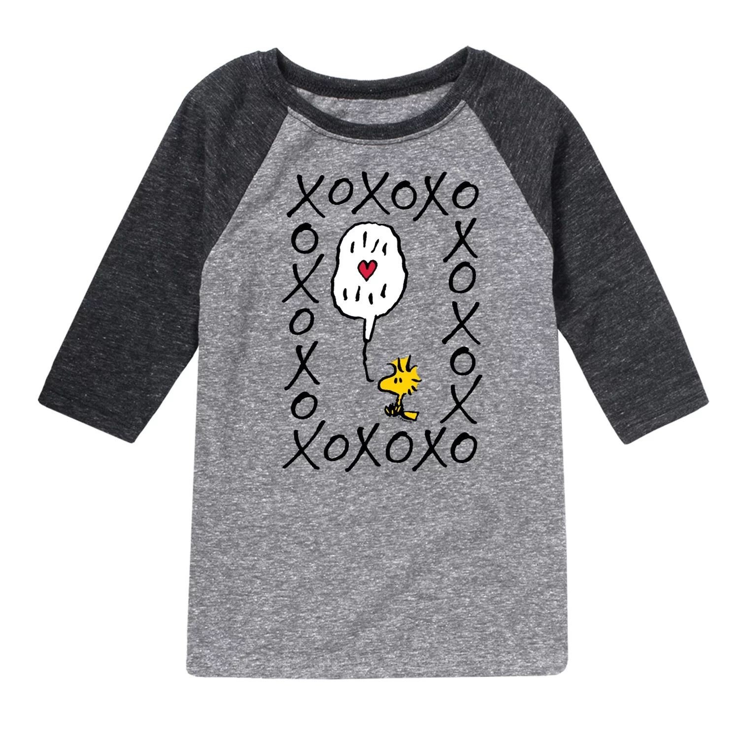 

Футболка реглан Peanuts Woodstock XOXO для мальчиков 8–20 лет Licensed Character