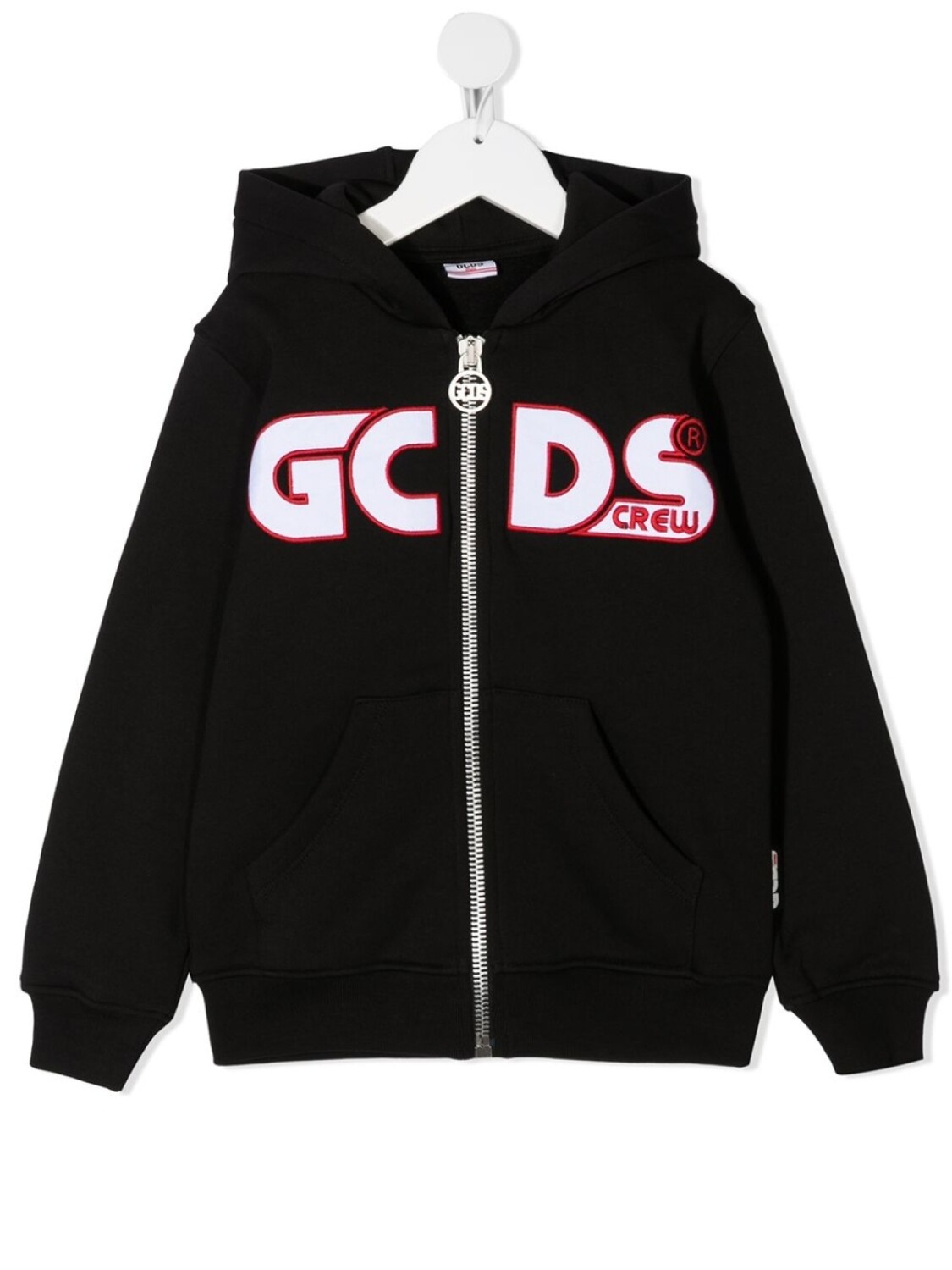 

Gcds Kids худи на молнии с логотипом, черный