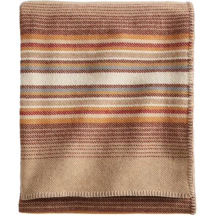 Шерстяное моющееся одеяло Eco-Wise Pendleton, цвет Sienna Stripe