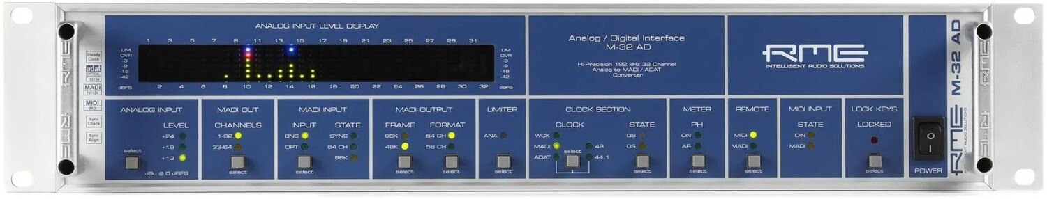 

RME M-32 AD Преобразователь аналога в MADI/ADAT