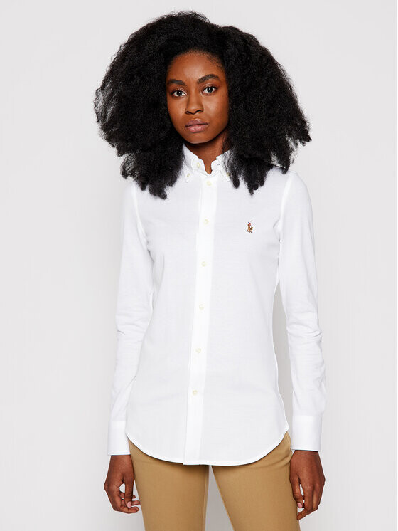 

Рубашка узкого кроя Polo Ralph Lauren, белый