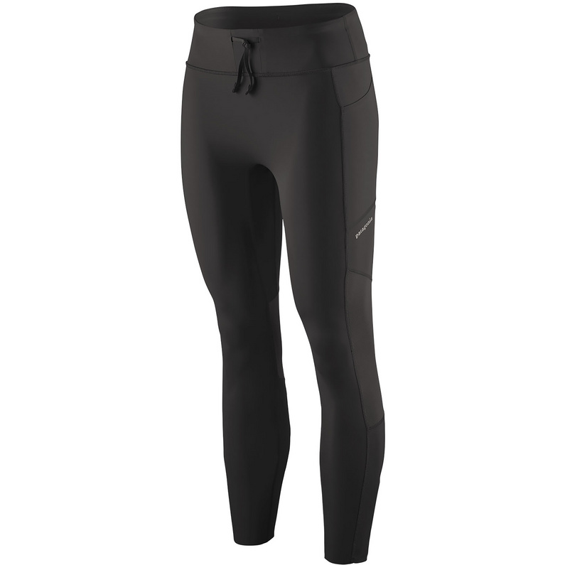 Женские тайтсы для бега Endless 7/8 Patagonia, черный женские брюки в полоску сбоку 2022 черные спортивные брюки для бега женские брюки мешковатые спортивные брюки серые брюки для бега с высоко