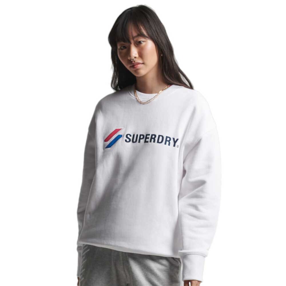 

Толстовка Superdry Code SL Applique Os Crew, белый