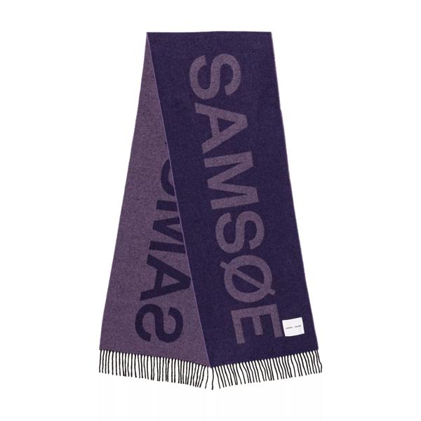 Шарф samsoe scarf sweet Samsøe Samsøe, фиолетовый бейсболка samsøe samsøe samsoe logo цвет peppercorn