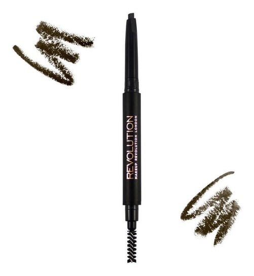 

Карандаш для бровей + кисть 03 Medium Brown Makeup Revolution, Duo Brow Definer