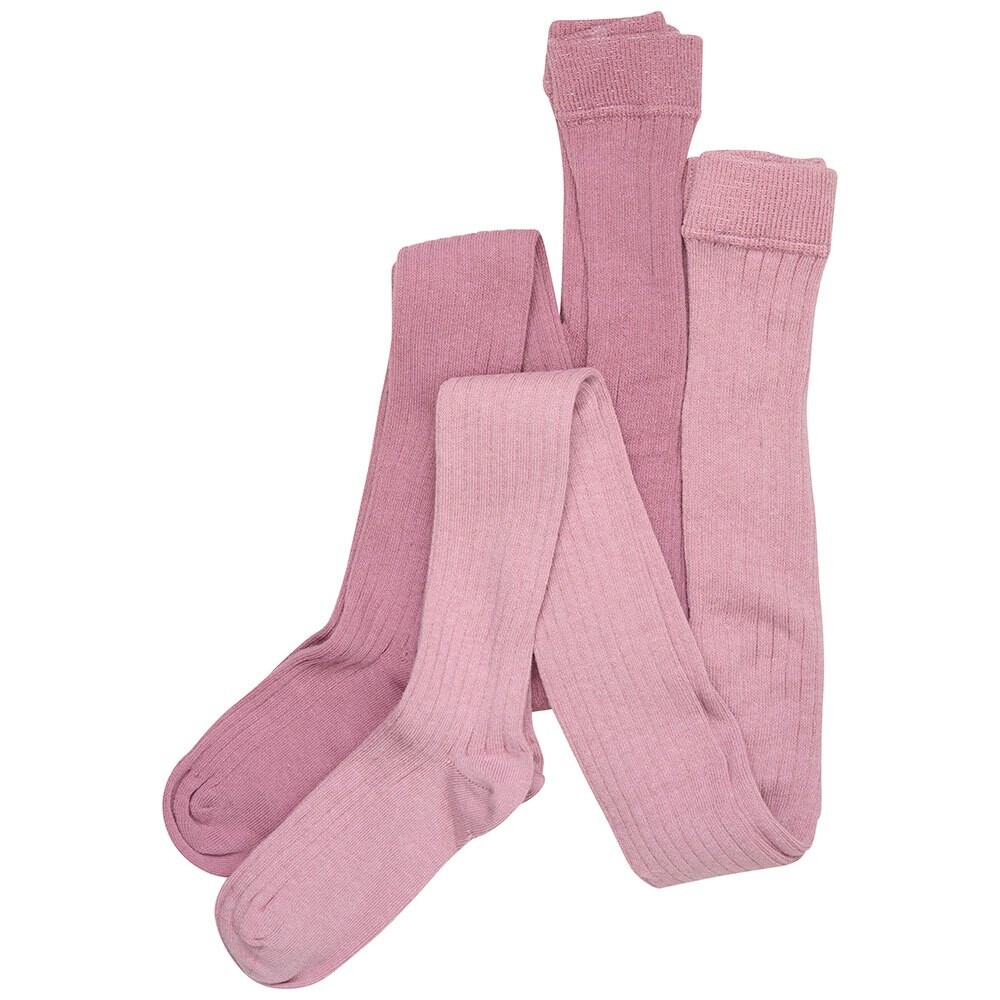 

Тайтсы Minymo Stocking Solid Rib 2 Pack, розовый