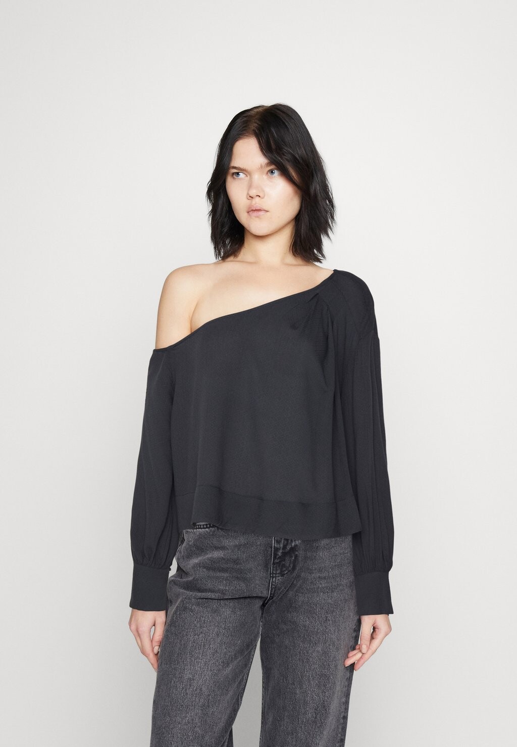 

Блуза Free People с вырезом, черный
