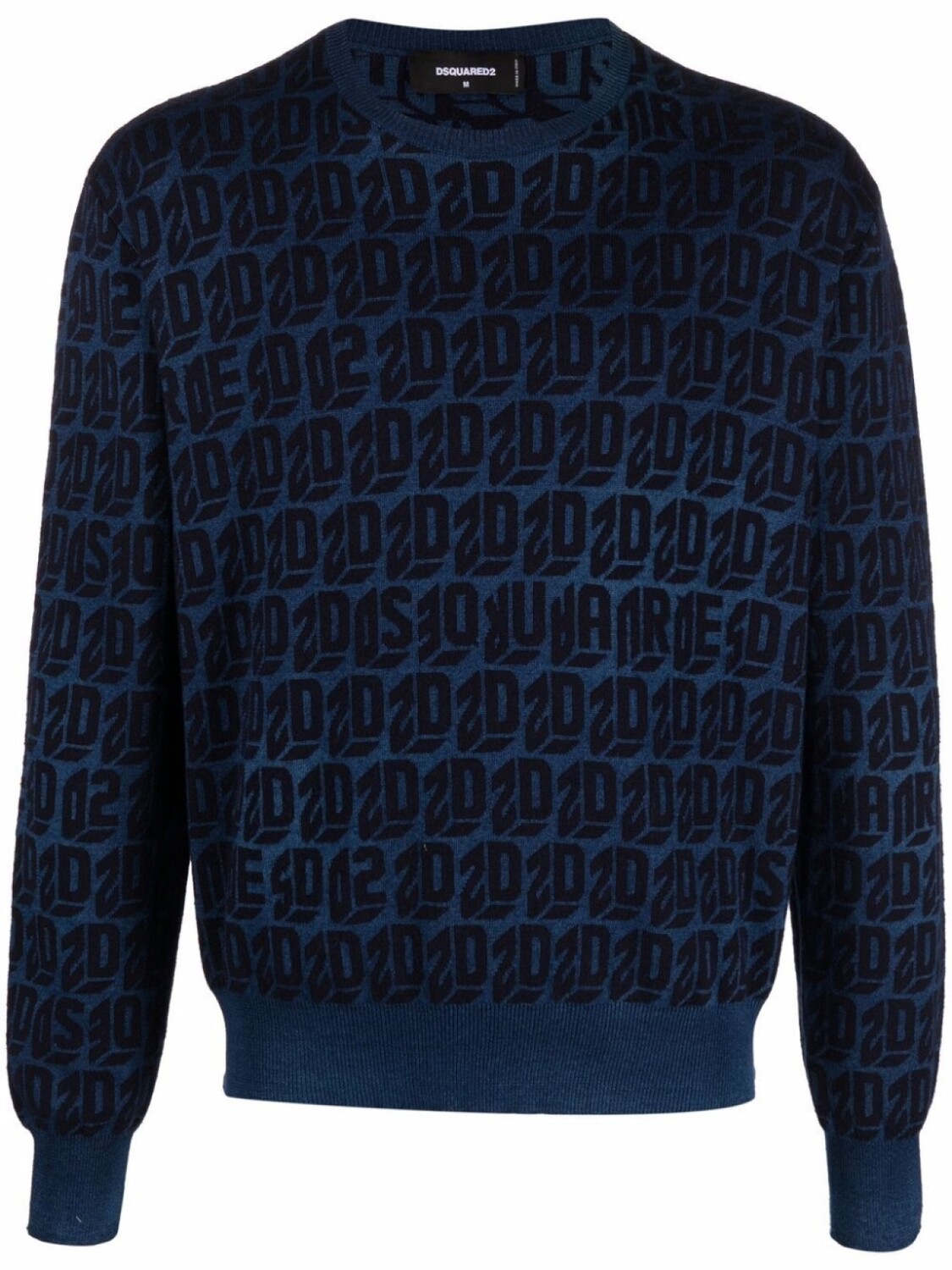 

DSQUARED2 джемпер с монограммой, синий