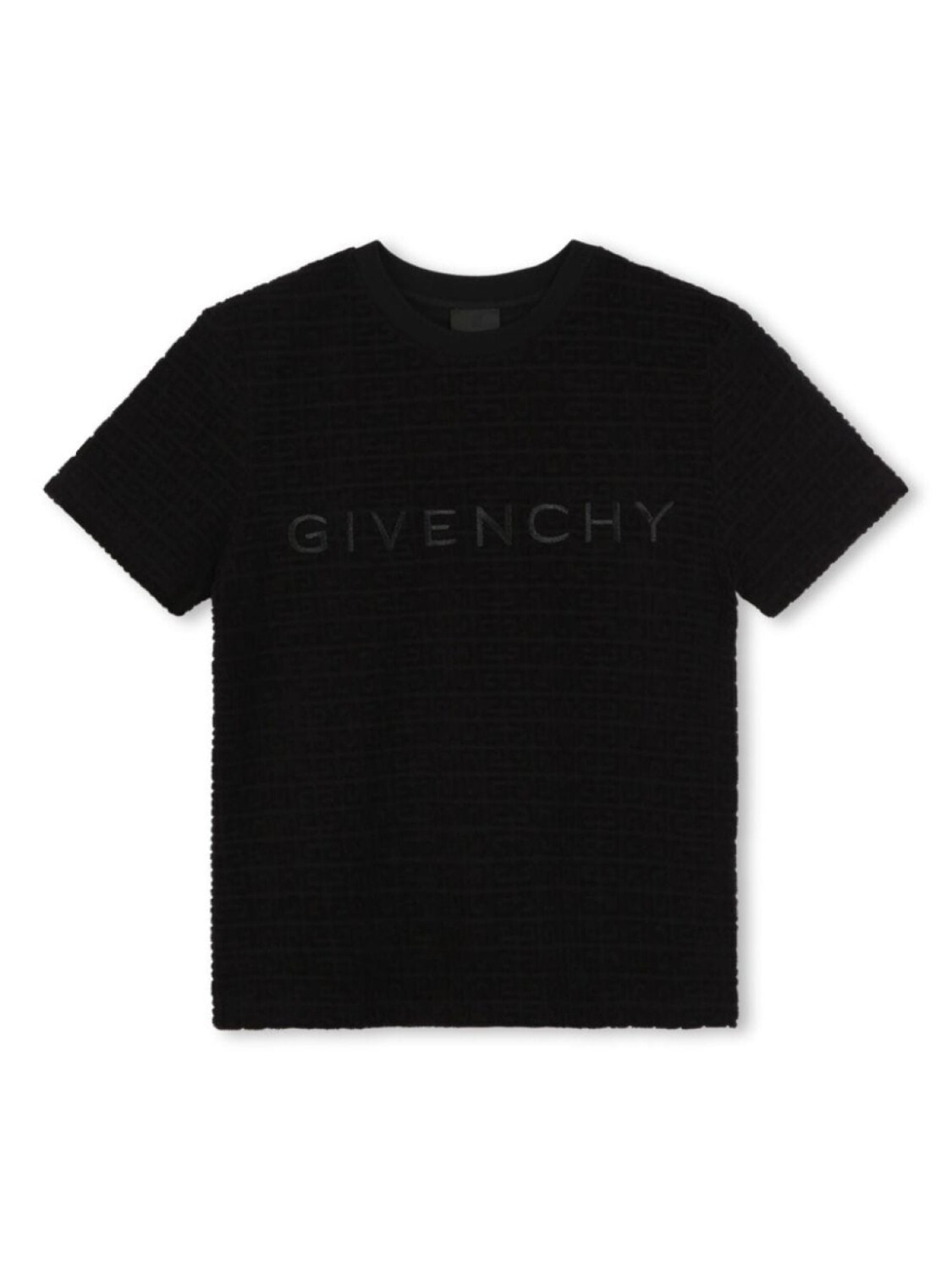 

Givenchy Kids футболка с вышитым логотипом, черный