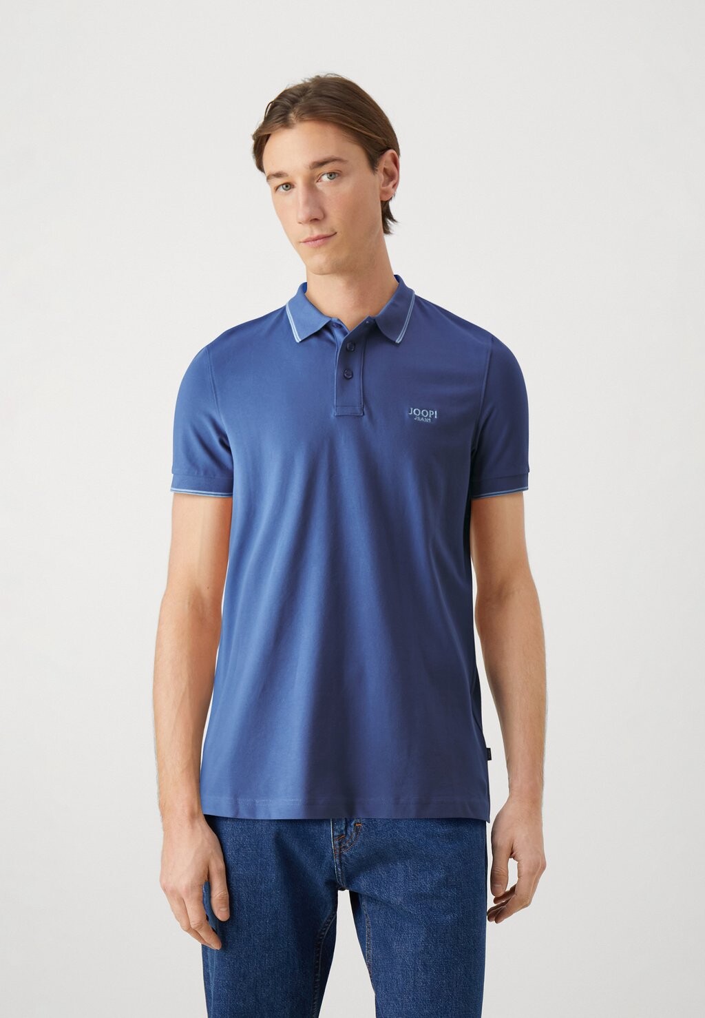 

Рубашка-поло AGNELLO JOOP! Jeans, цвет medium blue