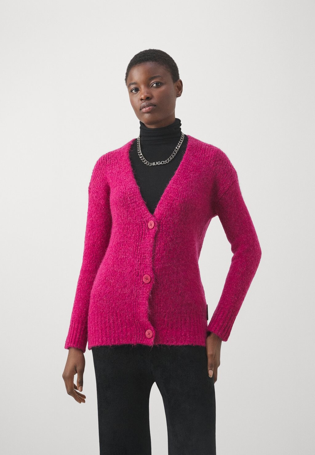 

Кардиган HUGO САМИРЕНДАН, цвет medium pink