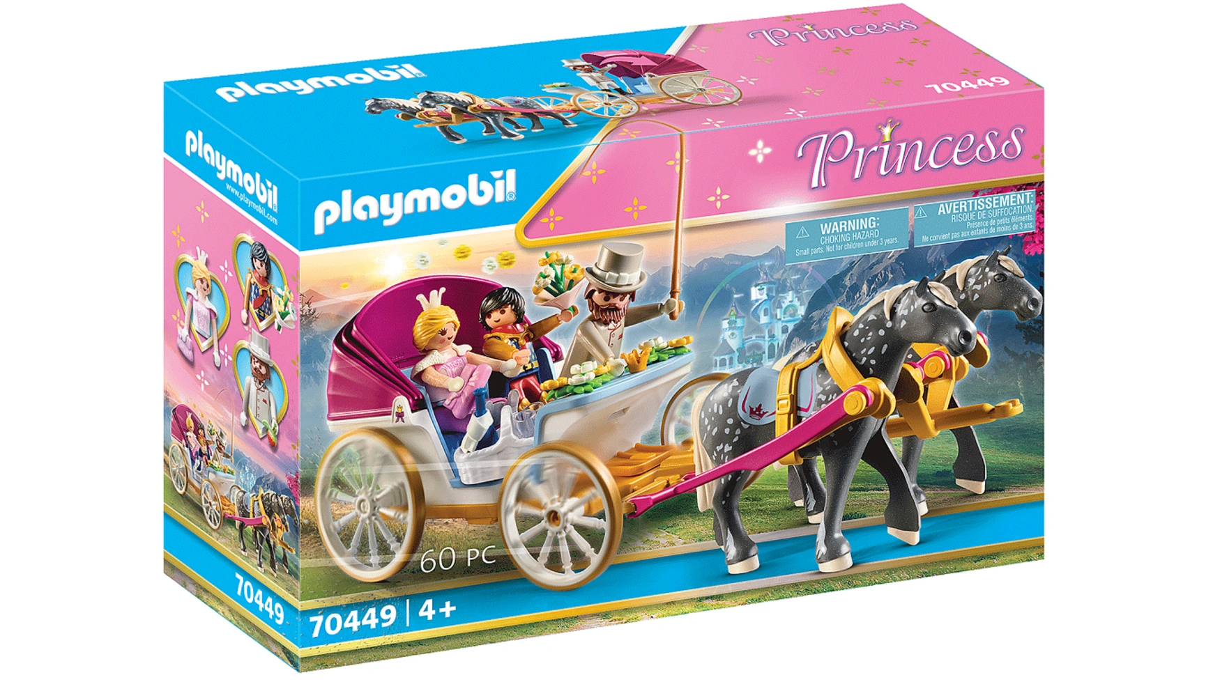 цена Принцесса романтическая конная повозка Playmobil