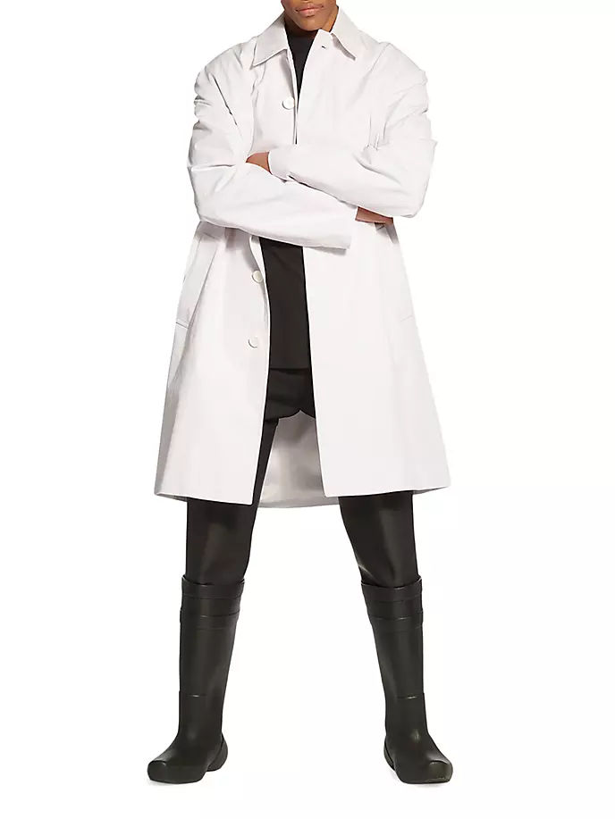 

Свободное пальто Balenciaga, цвет off white
