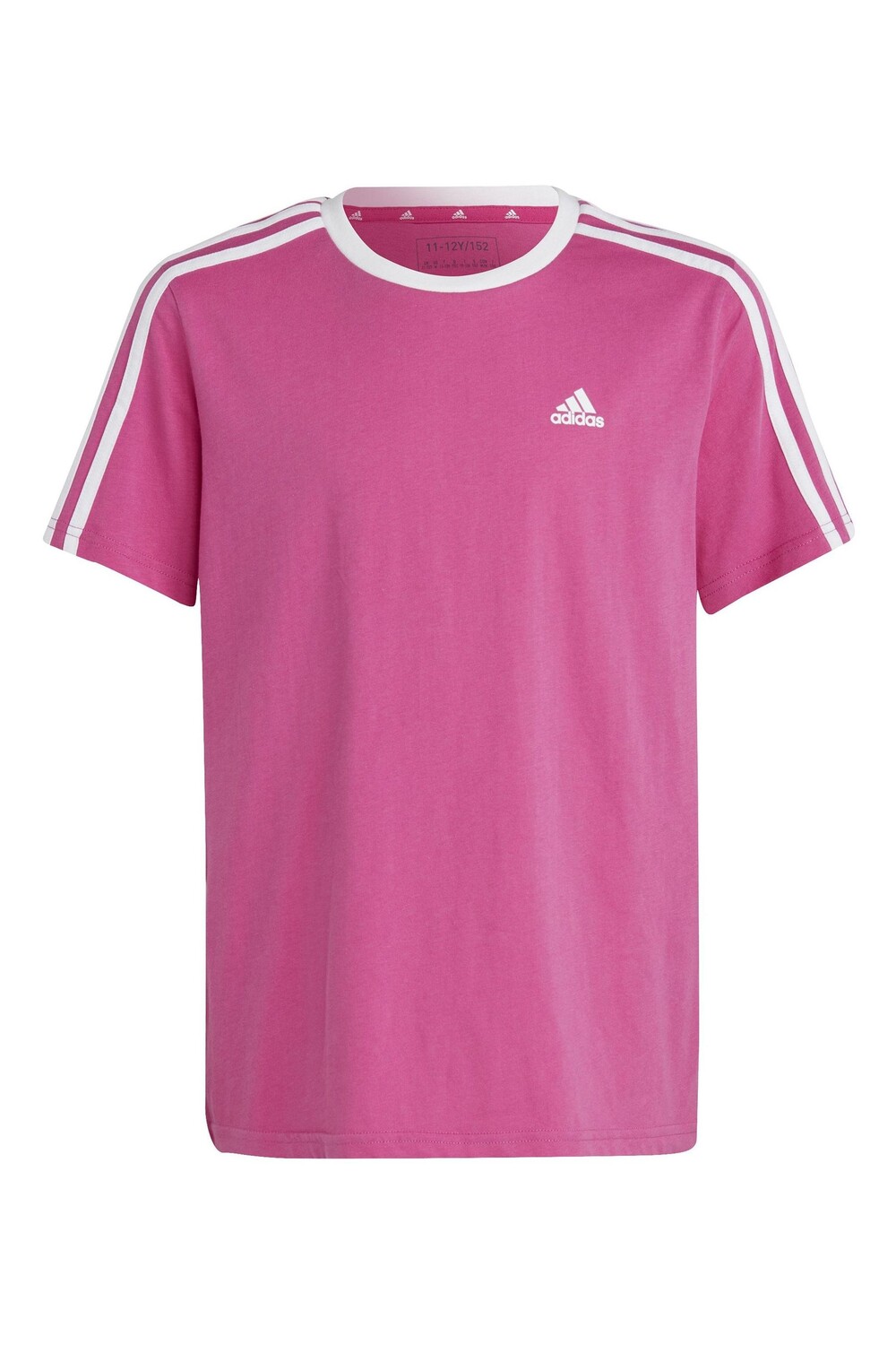 

Свободная футболка бойфренда Cotton Essentials с 3 полосками adidas, розовый