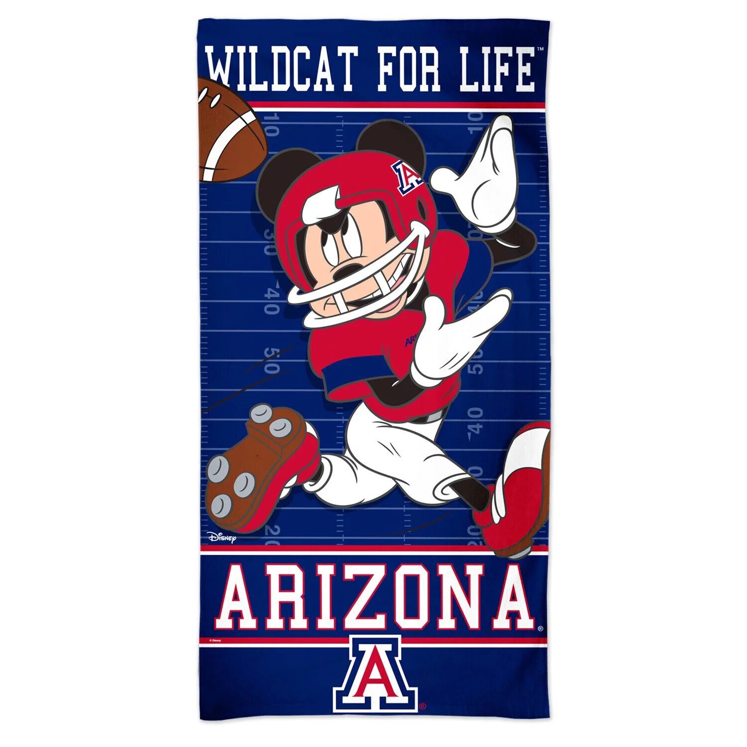 

Пляжное полотенце WinCraft Arizona Wildcats 30 x 60 дюймов Disney Spectra