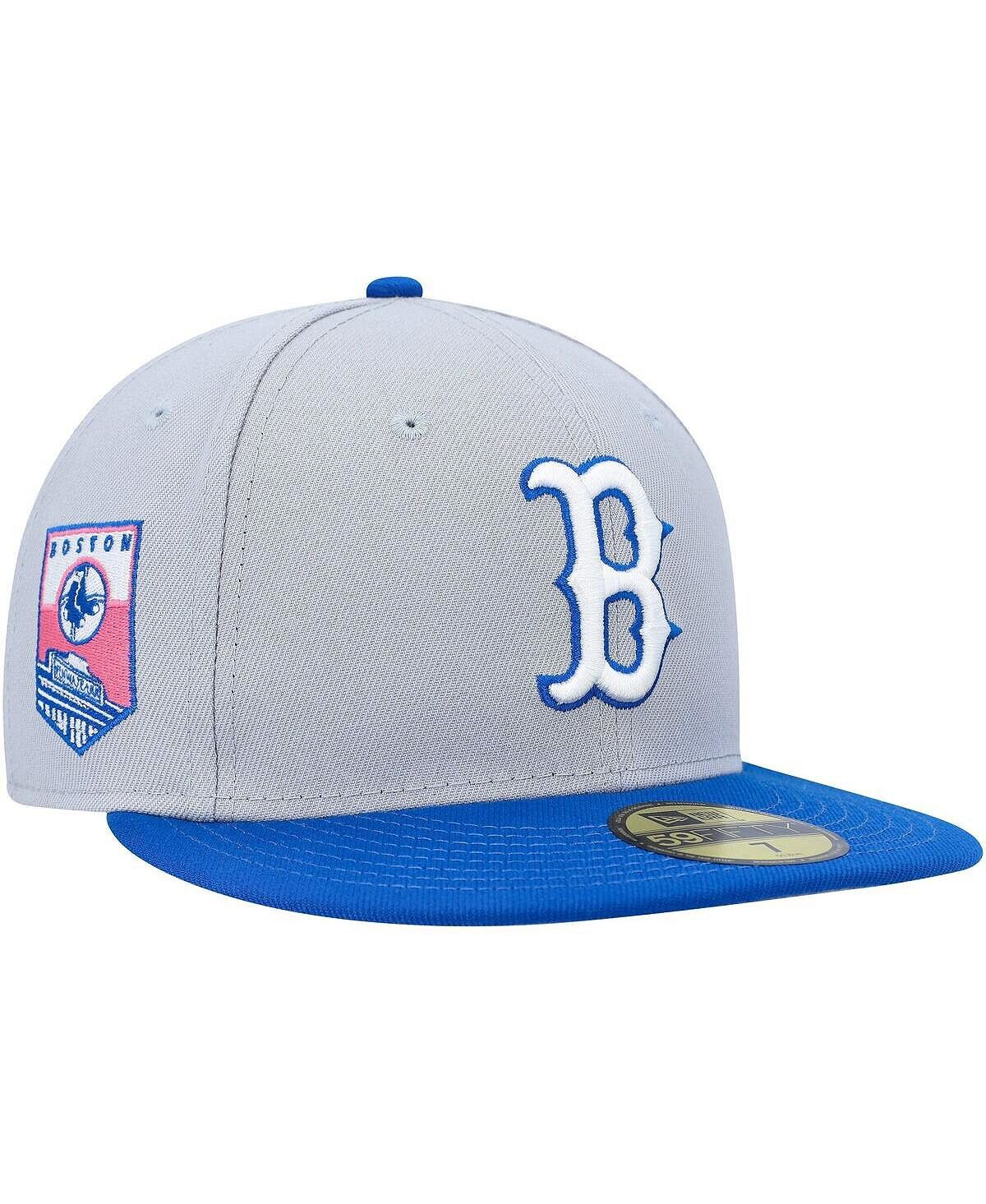 

Мужская серо-синяя приталенная шляпа Boston Red Sox Dolphin 59FIFTY New Era