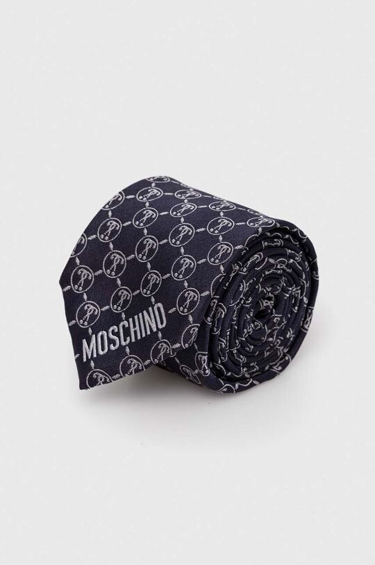 

Шелковый галстук Moschino, темно-синий