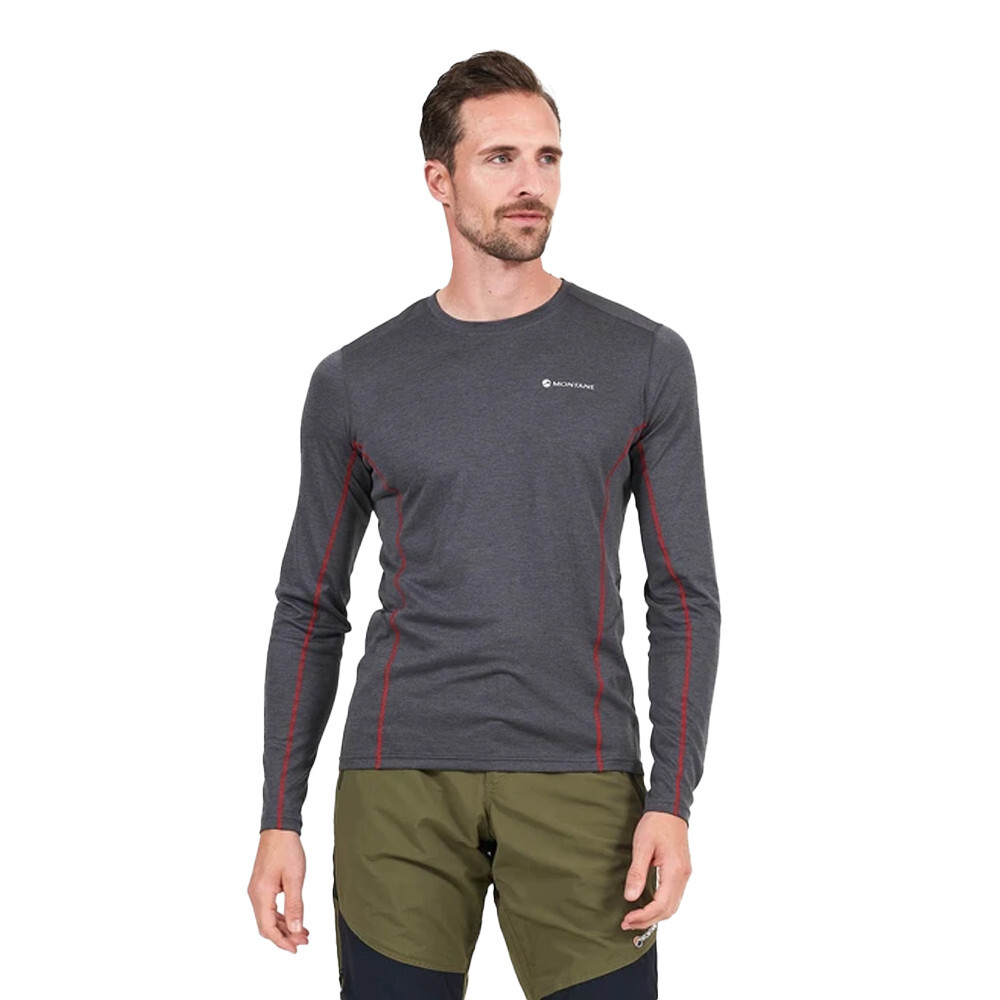 

Спортивный топ Montane Dart Long Sleeve, серый