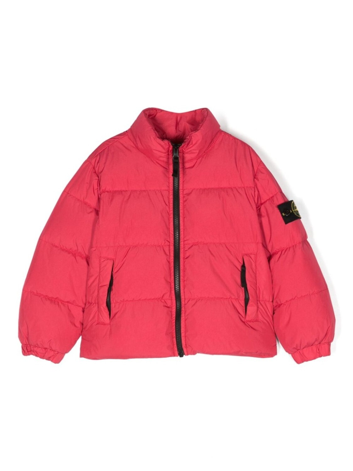 

Пуховик с логотипом Compass Stone Island Junior, розовый