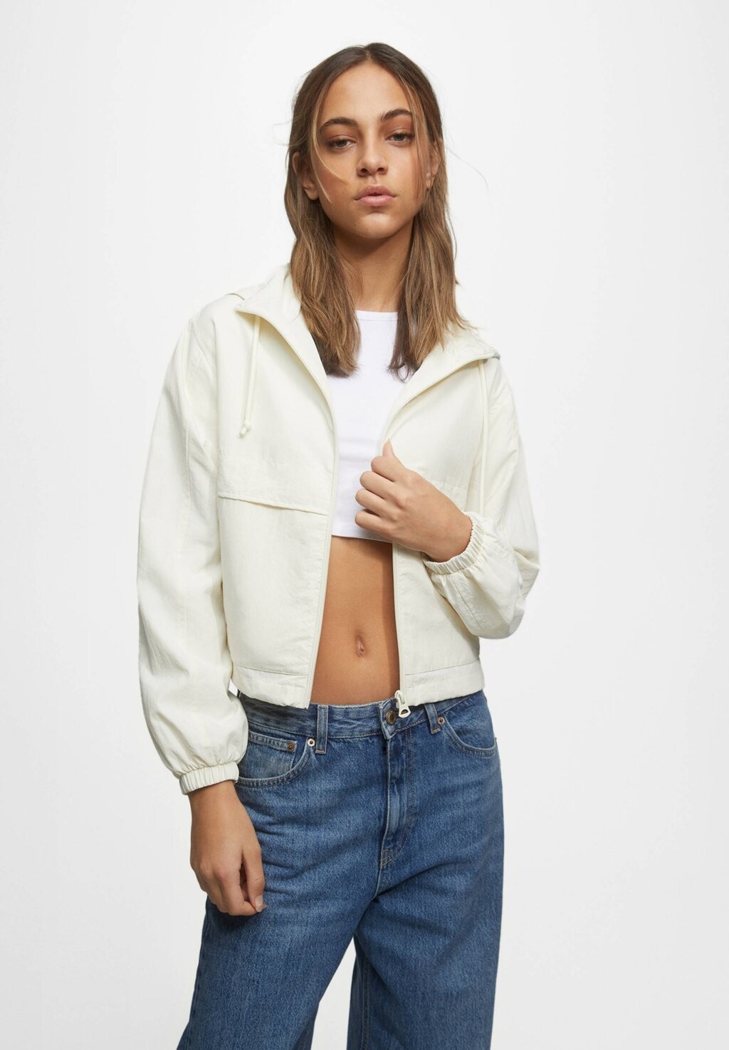 

Легкая куртка PULL&BEAR, бежевый