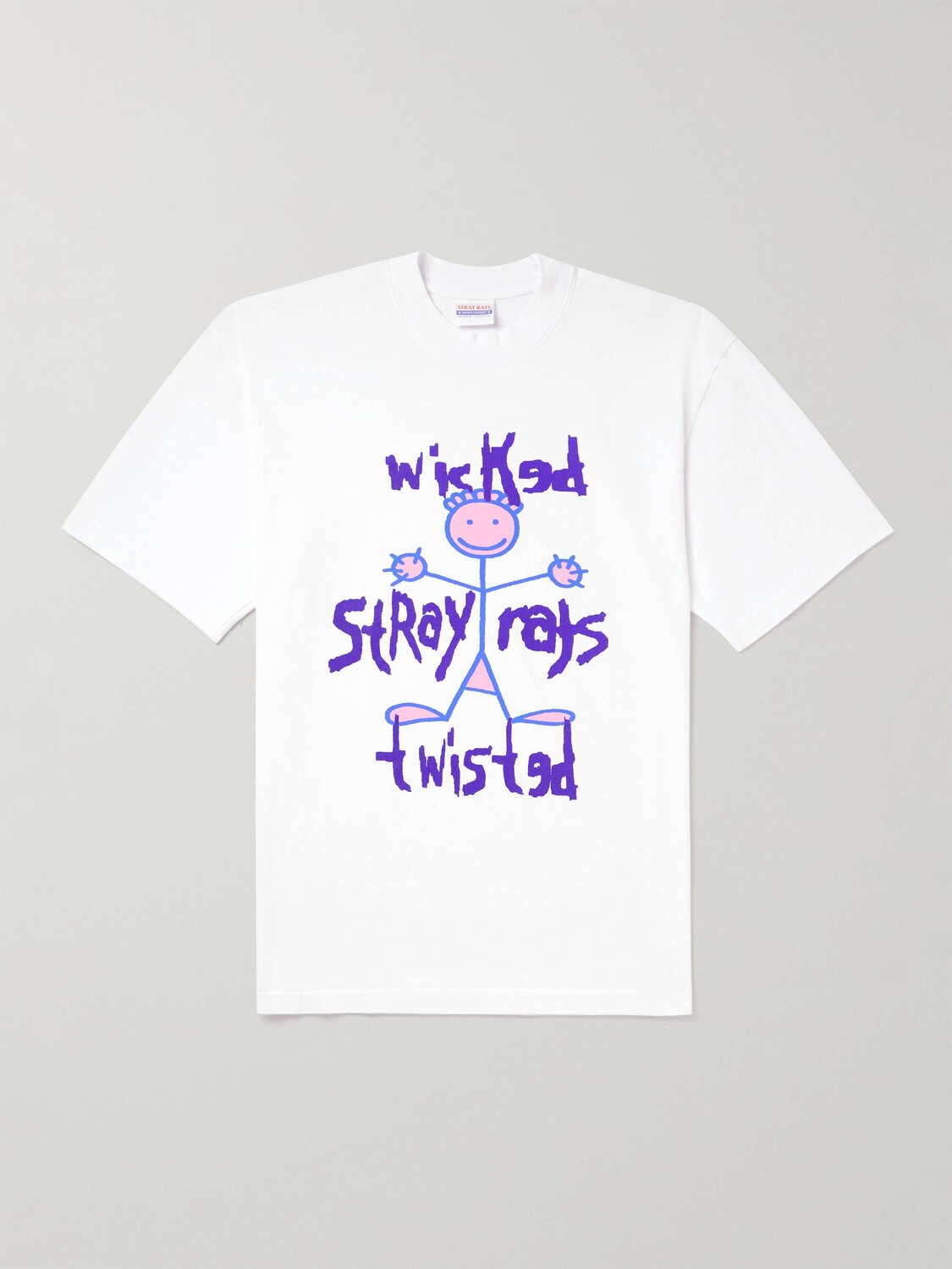 

Футболка из хлопкового джерси с принтом Wicked Twisted STRAY RATS, белый