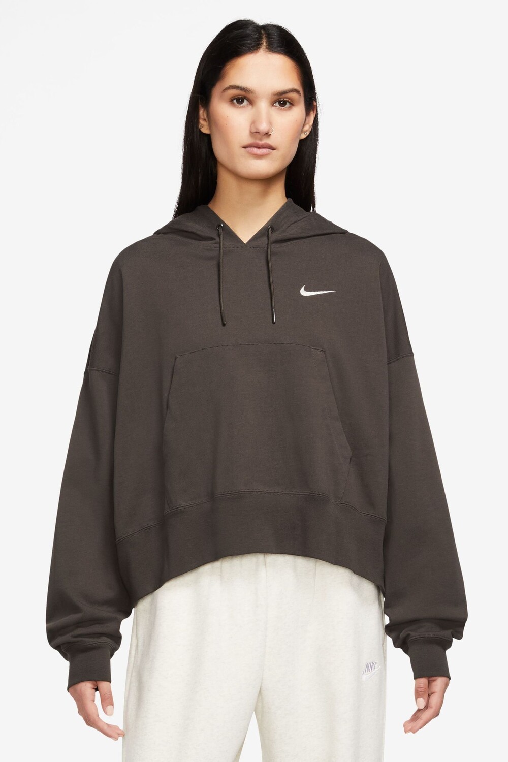 

Толстовка с капюшоном из джерси в спортивном стиле оверсайз Nike, коричневый