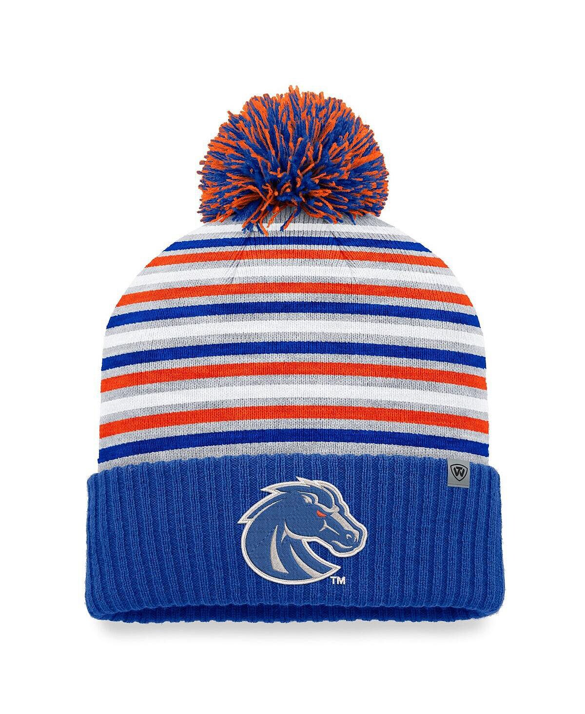 

Мужская вязаная шапка Royal Boise State Broncos Dash с манжетами и помпоном Top of the World