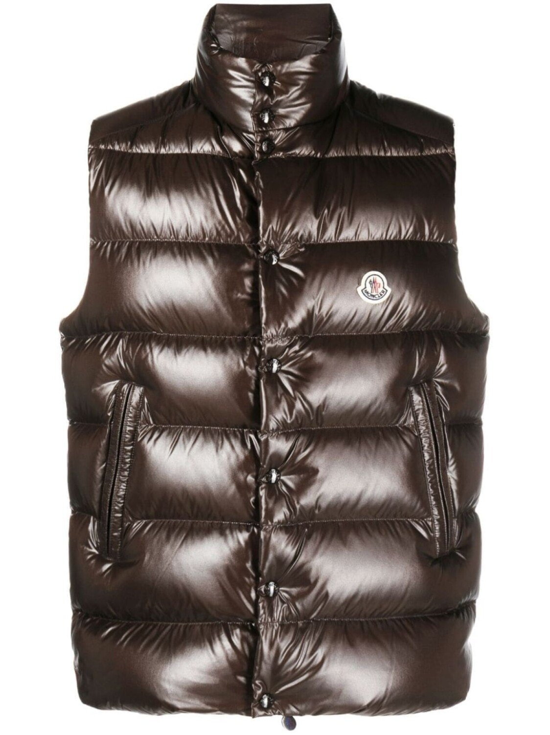 

Дутый жилет Tibb Moncler, коричневый