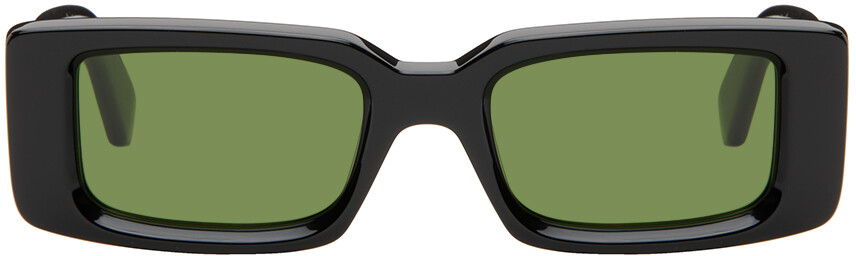 

Черные солнцезащитные очки Arthur Off-White, цвет Black/Green