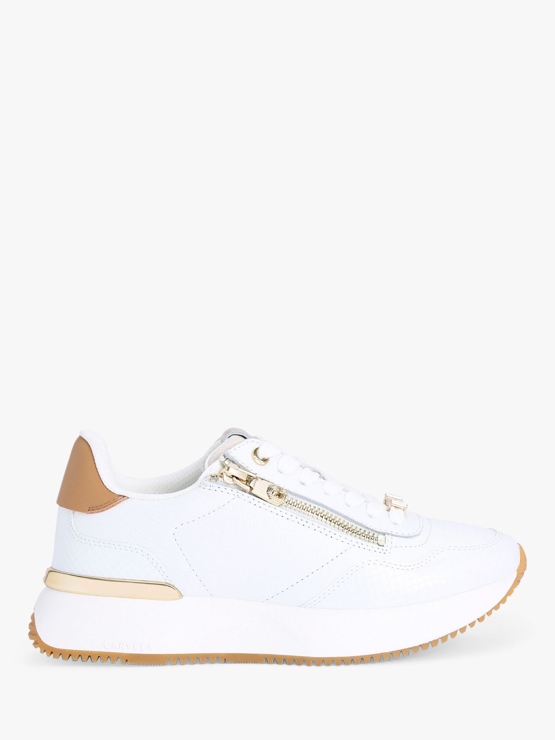

Кожаные кроссовки Carvela Flare, белые